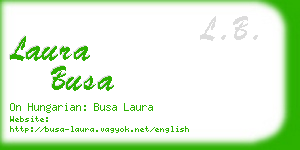 laura busa business card